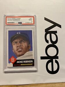 Jackie Robinson PSA 9 MINT 💎 Topps Card MLB Baseball FIGHT INFLATION 2018 #42