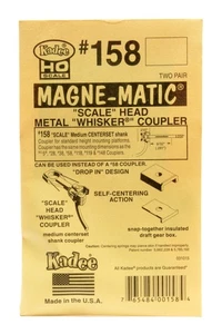 Kadee • 158 • Embrague #158 • Scale Head Whisker Medium Centerset • 4 piezas - Imagen 1 de 2