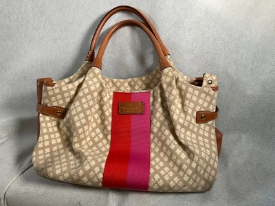 KATE SPADE NEW YORK Beige Clásico Stevie Bolso de Mano Cartera/Pañal Bolso de Hombro 5-D Foto 1 de 4