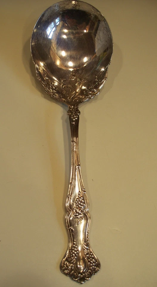 CUCHARA BAYAS CHAPADA EN PLATA 1904 ROGERS BROS 1847 PATRÓN "VINTAGE" 8 3/4" Foto 1 de 3