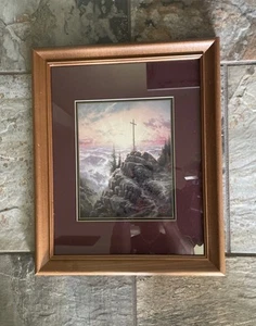 Sunrise Cross John 3:16 Thomas Kinkade Collector’s Print Limited Edition 13”X 16 - Picture 1 of 9
