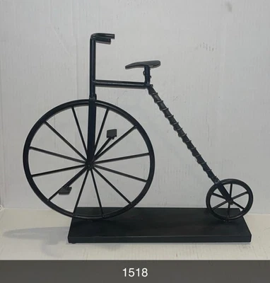 Large Metal Big Wheel Bicycle Decorative Art Sculpture 18”x15” - Image 1 of 3