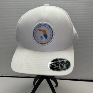 Florida Travis Mathew Snapback trucker Hat White Adjustable 110Flexfit - Picture 1 of 5
