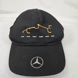 Vintage Mercedes Benz Street Ware F1 Race Rope Hook And Loop Adjustable Hat WORN - Picture 1 of 15