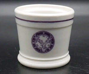 Elks Ironstone Egg or Custard Cup BPOE Vtg Restaurant 1942 Lamberton Scammell - Picture 1 of 8