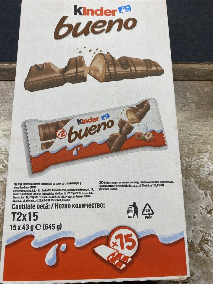 kinder bueno chocolate 15 unidades Foto 1 de 1