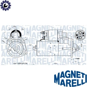 STARTER 063721398010 FOR VOLVO C70/II/Convertible S40 V50 B5254T7 2.5L 5cyl - Picture 1 of 8