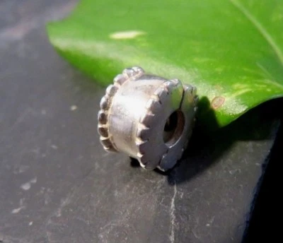 Schöner 925 Sterling Silber Anhänger Pandora ALE Konkav Clip Stopper Charm  - Bild 1 von 4