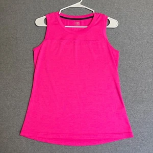 Athletic Works Tank Top Womens XS Pink Sleeveless Yoke Tank Wicking New - Picture 1 of 9