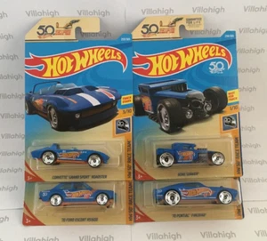 2018 Hot Wheels Bone Shaker Ford Escort Corvette Pontiac Firebird 50th Race Team - Picture 1 of 5