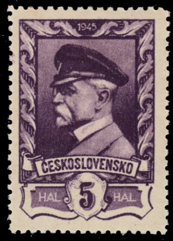 Checoslovaquia 262A - Presidente Tomas Masaryk "1946 violeta apagada" (pb92528) Foto 1 de 1