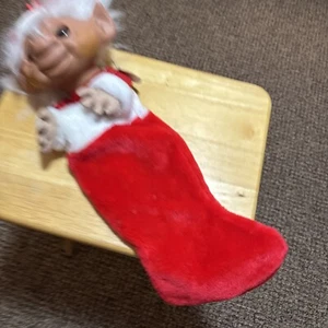 Thomas Dam Vintage Norfin Santa Troll Big Head Christmas Holiday Stocking - Bild 1 von 18