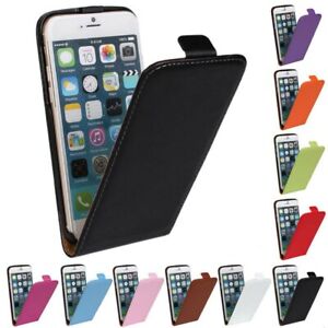 Luxury Genuine Real Leather Flip Case Cover for iphone 4/4s/5/5s/5c/6/6s/7/8/SE