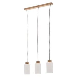 Spot Light Bosco Pendelleuchte Deckenleuchte Hängelampe Eiche geölt 3-flg. - Bild 1 von 1