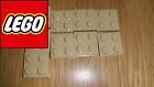 LEGO Tan Plates 9 Off 2 x 2 3022 9x Unsealed New