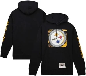Mitchell & Ness Men's Pittsburgh Steelers Gridiron Classics Big Face Hoodie - Picture 1 of 4