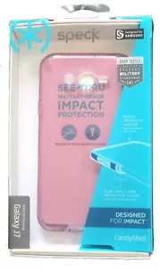 speck candyshell clear purple case for samsung galaxy J7 - Picture 1 of 1