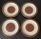 Denby England Potters Wheel Rust Red 10" Dinner Plates Ironstone - Set Of 4 Read