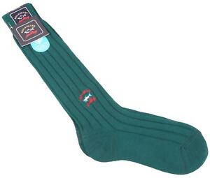 Paul & Shark Yachting knee socks 100% merino wool 40 - 41 US 7" - 8" green