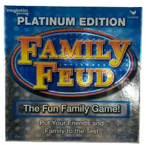 NEW Family Feud 2018 Platinum Edition Family Fun Board Game Sealed Pieces Inside - Picture 1 of 4