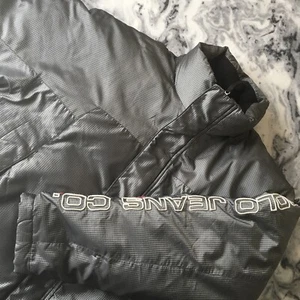 Ralph Lauren Polo Jeans Spell Out Puffer Puffa Bubble Jacket Coat Womens Grey M - Picture 1 of 12