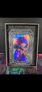 Giyu Tomioka Diamond Card Demon Slayer Heavy Thick Metal Silver Gold Accent - Picture 1 of 4