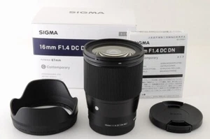 SIGMA 16mm F1.4 DC DN CONTEMPORARY PRIME LENS SONY E MOUNT NEW in BOX with HOOD - Picture 1 of 1