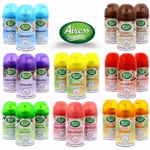 6 x Lattine Ricarica Spray Deodorante Automatico 250ml Ciascuna Lunga Durata Casa Ufficio - Foto 1 di 16