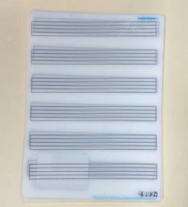 Smart Poly PosterMat Pals, 13" x 9-1/2" Blank Music Staves Sheet 10-Pack - Picture 1 of 2