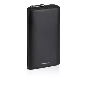 Men rfid wallet Porsche Design Classic black leather long cards coins billfold - Picture 1 of 2