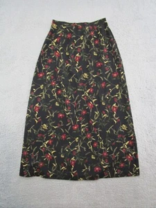 Vintage Liz Baker Essentials Y2K Elastic Waist Skirt Women's Size Small Floral - Picture 1 of 11