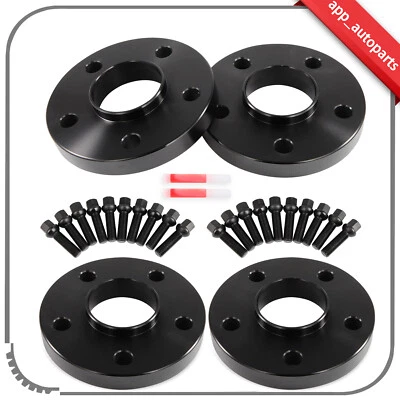 4 Pcs 5x112 20mm 14x1.5 Wheel Spacers Fits Mercedes-Benz W204 W205 W177 W176 Foto 1 de 4