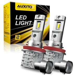 2Pcs AUXITO H11 LED Headlight High or Low Beam Bulbs 360000LM 6500K Xenon White - Picture 1 of 11