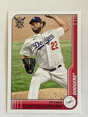 TOPPS 2021 BIG LEAGUE CLAYTON KERSHAW #37 PITCHER LOS ANGELES DODGERS BASEBALL - Image 1 of 2