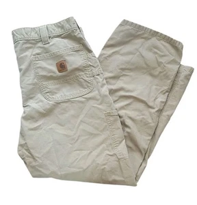 CARHARTT B151 DKH Original Dungaree Carpenter Pants 40x30 Loose Original Fit - Picture 1 of 10