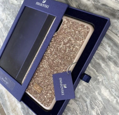 施华洛世奇 Glam Rock 智能手机保护壳 iPhone XS Max 粉色 金色 5506307 水晶 — 第 1/4 张图片