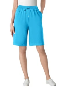Woman Within Plus Size Sport Knit Short - Picture 1 of 58