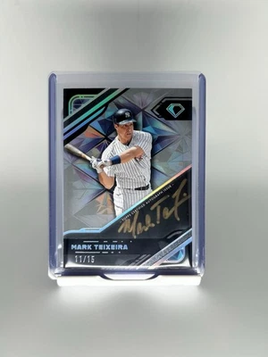 2025 Topps Diamond Icons Mark Teixeira Black Polychromatink Gold Auto /15 - Image 1 of 2
