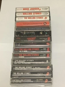 Rolling Stones Lot (14) Cassette Tapes TESTED ! All Different Albums - Picture 1 of 15