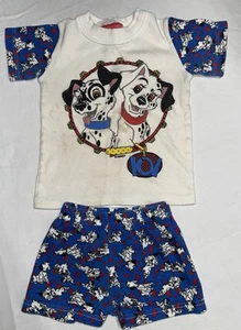 Pigiama cucciolo vintage anni 90 Disney 101 Dalmati set 2 pezzi taglia 2T - Foto 1 di 5
