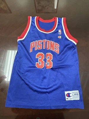 Grant Hill Jersey Detroit Pistons Campeón Juvenil L14-16 Foto 1 de 2