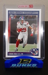 Tarjeta de radiocontrol Tyrone Tracy Jr. 2024 Score Rookie Redemption #402 SP GIANTS - Imagen 1 de 2