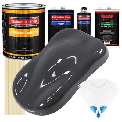 Kit de pintura para automóvil de capa base de uretano gris galón de maquinaria Foto 1 de 4
