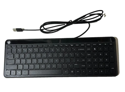 HP black wired keyboard - new in plastic - no box - Image 1 of 4