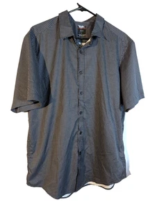 Camisa de vestir Mix & NY Performance Slim Fit para hombre L negra/blanca usada - Imagen 1 de 5