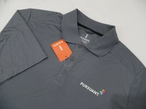 B12 Elevate gray Polo Shirt Mens Large Short Sleeve PURSUANT LOGO NWT - Picture 1 of 10