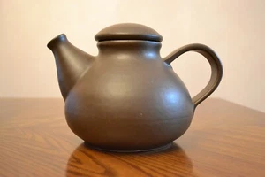 Vintage BAY Pottery Mid-Century Modern West Germany Stoneware Brown Teapot w/Lid - Picture 1 of 3