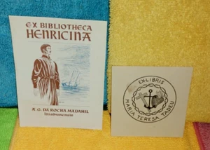 PORTUGAL - LOT OF 2 EX LIBRIS - DIFFERENT TOPICS - Foto 1 di 4