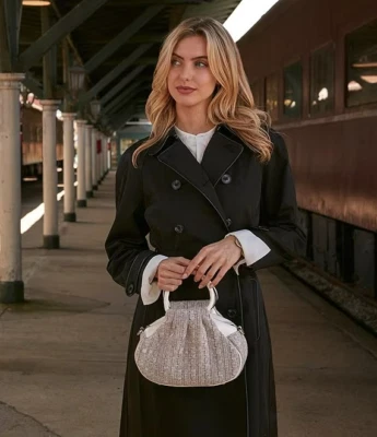 Bolso Bandolera Patricia Nash Milburn Tejido con Cable Crochet NUEVO CON ETIQUETAS $199 GRIS BLANCO Foto 1 de 4