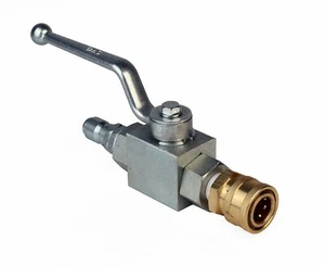 3/8in. Ball Valve Plug and Socket Coupler for Pressure Washer Surface Cleaner - Picture 1 of 4